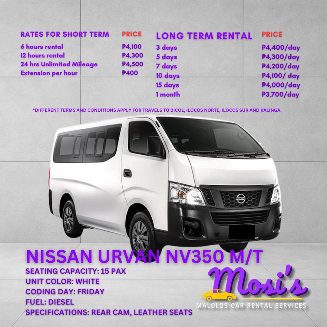 Nissan Urvan NV350 M/T